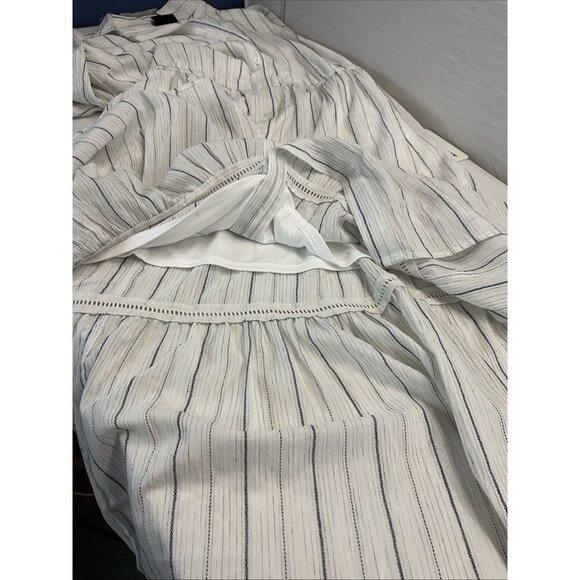 Lane Bryant NEW Striped Blouson Midi shirt Dress‎ long sleeve Size 20P flowy - Picture 11 of 15